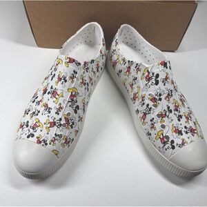 Native x Disney Jefferson Print Mickey Mouse Slip On Sneakers Shoes M12 NEW